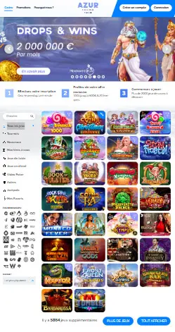 l'application et l'interface Casinia Casino