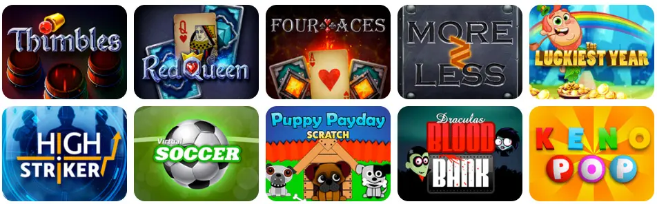Jeux en ligne CASINIA CASINO