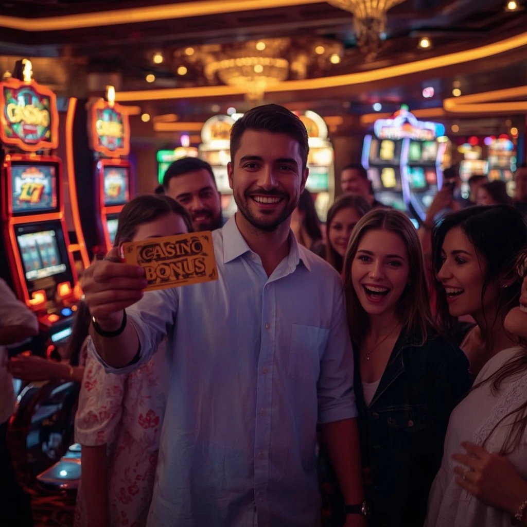 une personne avec un bonus CASINIA CASINO