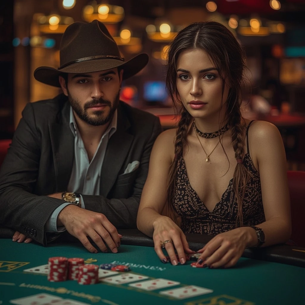 photo de deux joueurs de poker CASINIA CASINO